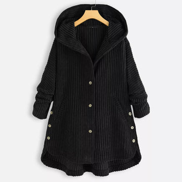 Aria | Ribbed Hooded Jacket
