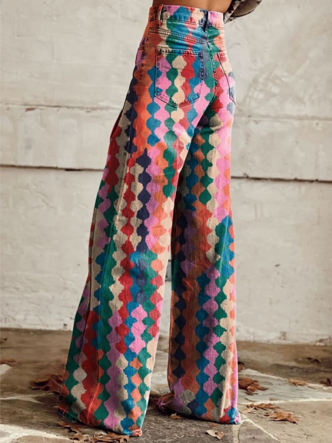 Sophie | Retro Cozy Wide Leg Trousers