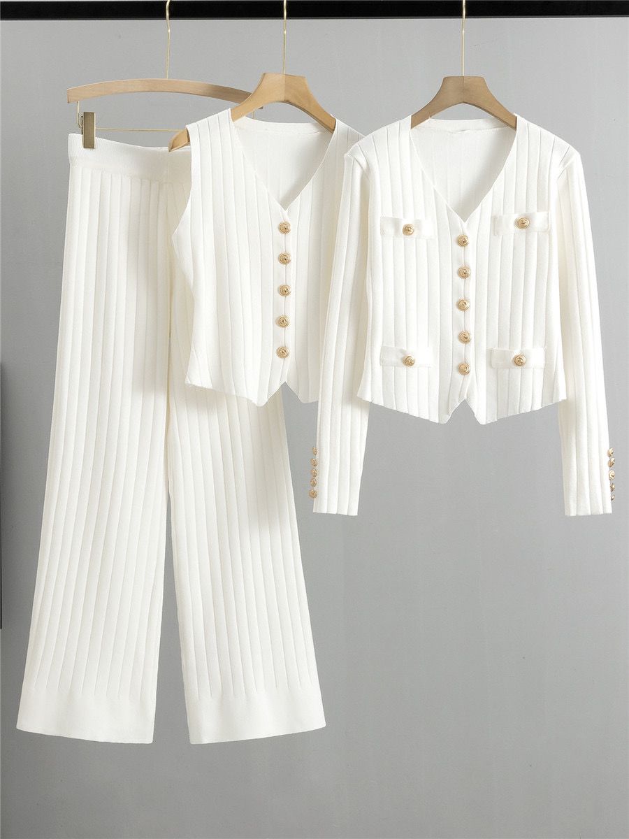 Isabella | Knitted Vest Set
