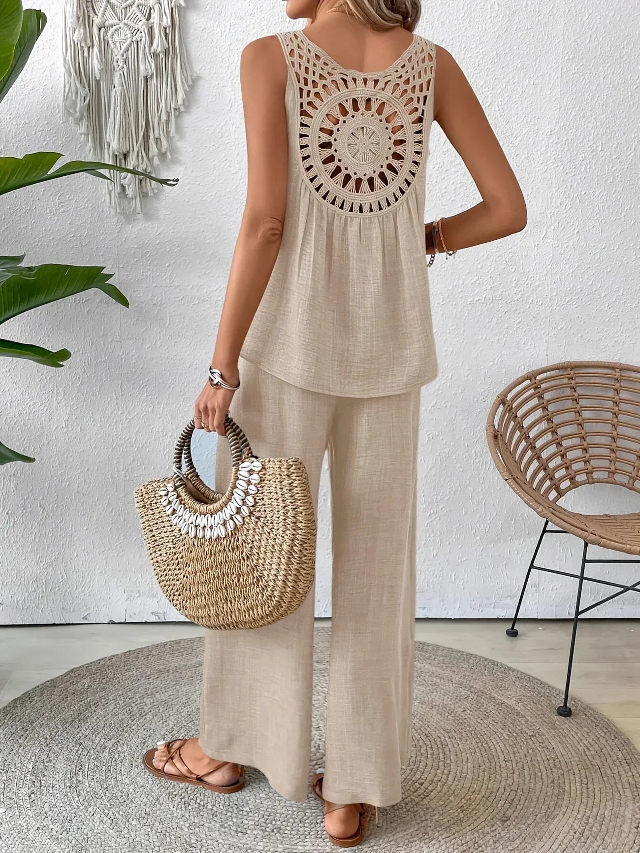 Avery | Sleeveless Tank & Pants Set