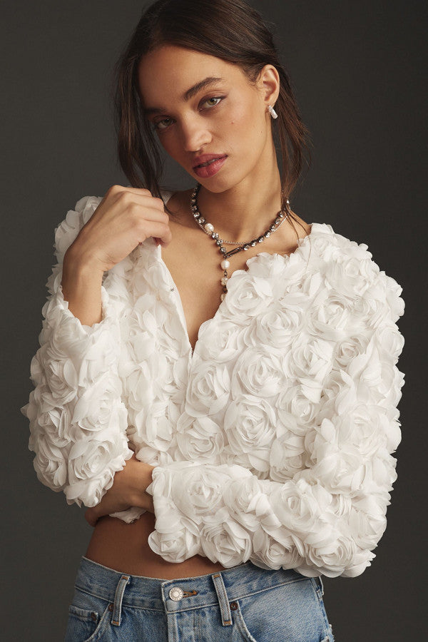Scarlett | Floral Jacquard Jacket