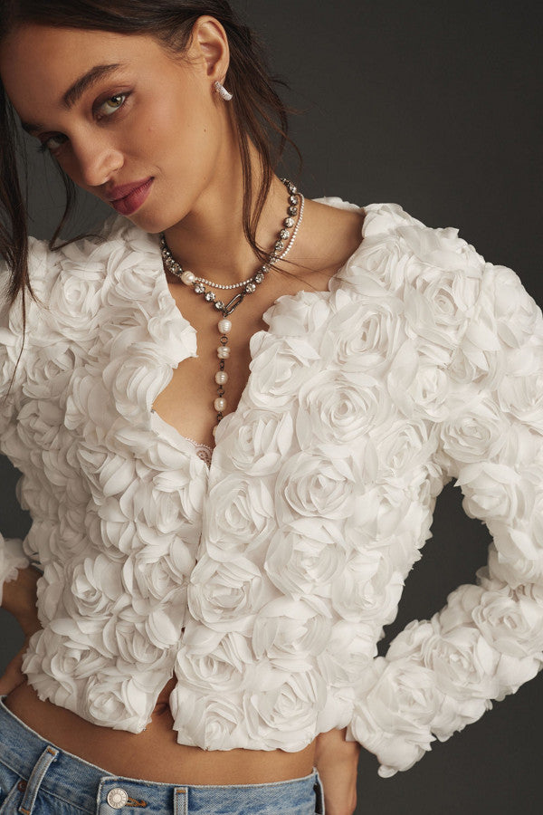 Scarlett | Floral Jacquard Jacket