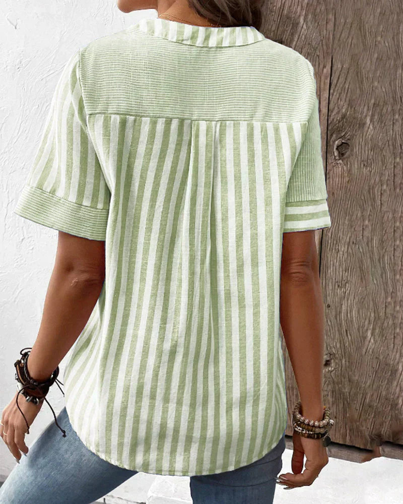 Ava | Striped Blouse