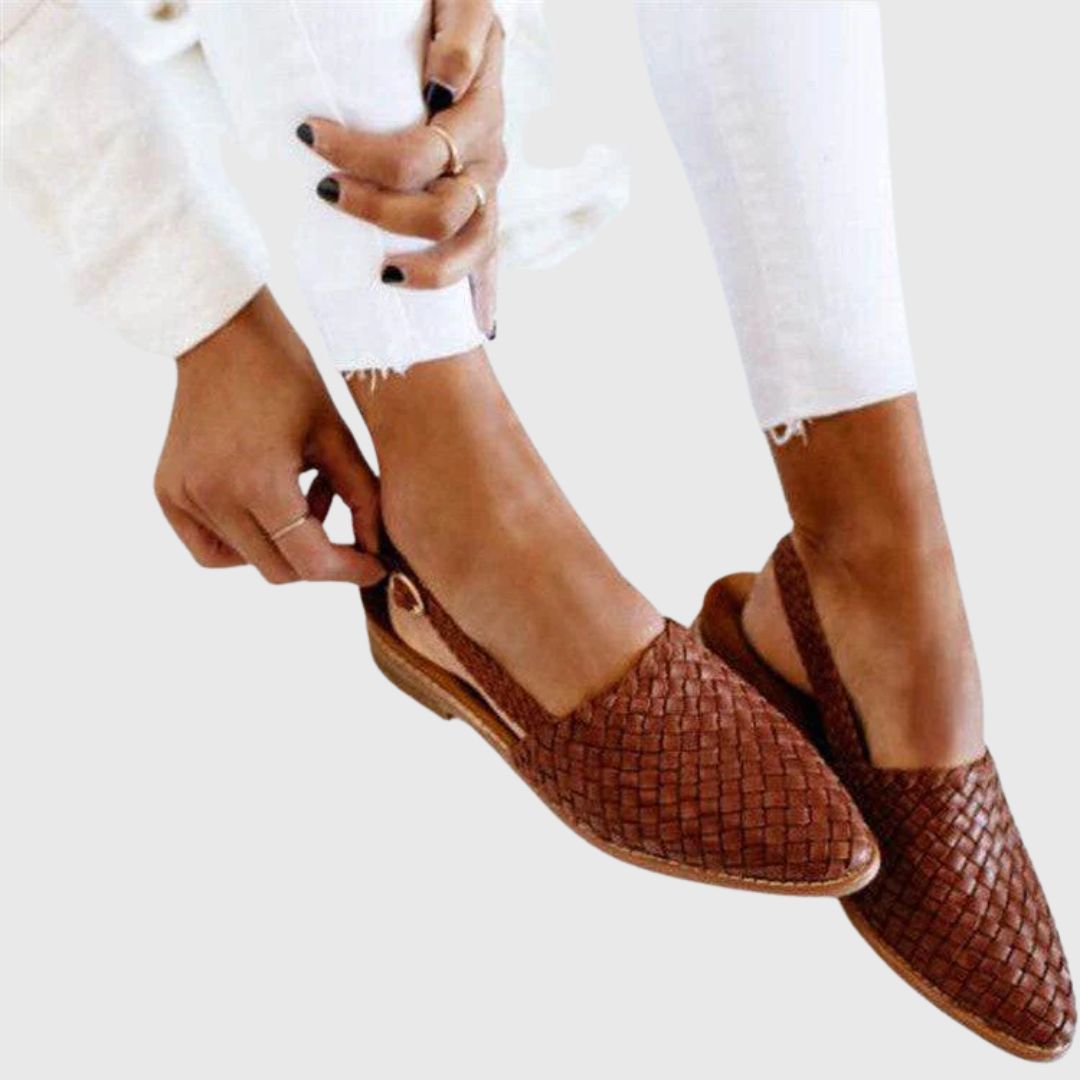 Grace Step | Leather Flats