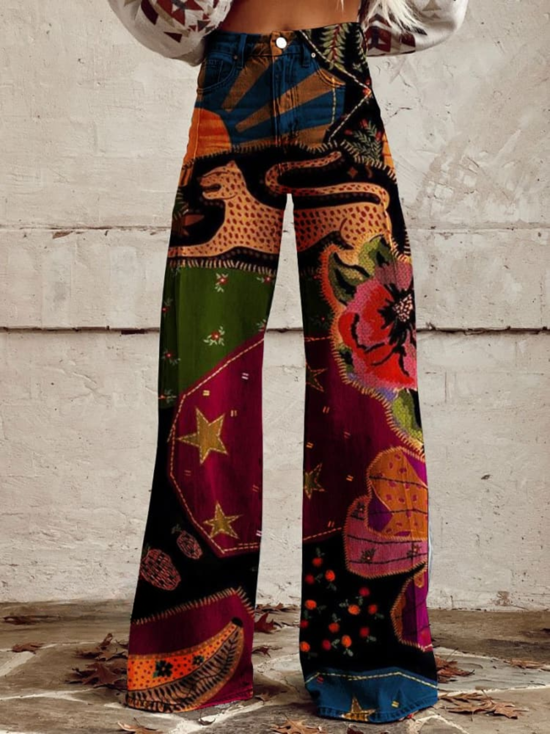 Sophia | Retro Wide Leg Trousers