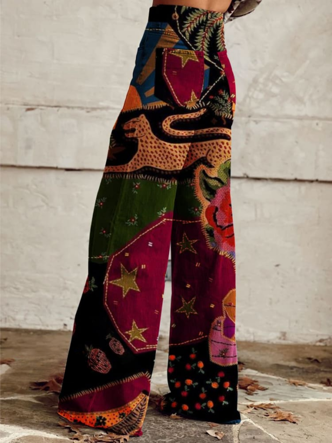Sophia | Retro Wide Leg Trousers