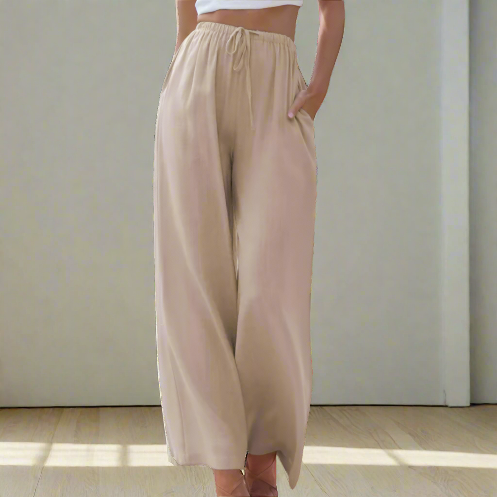 Liam | Cotton &amp; Linen Trousers