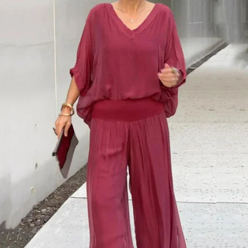 Ella | Chiffon Two-Piece Set