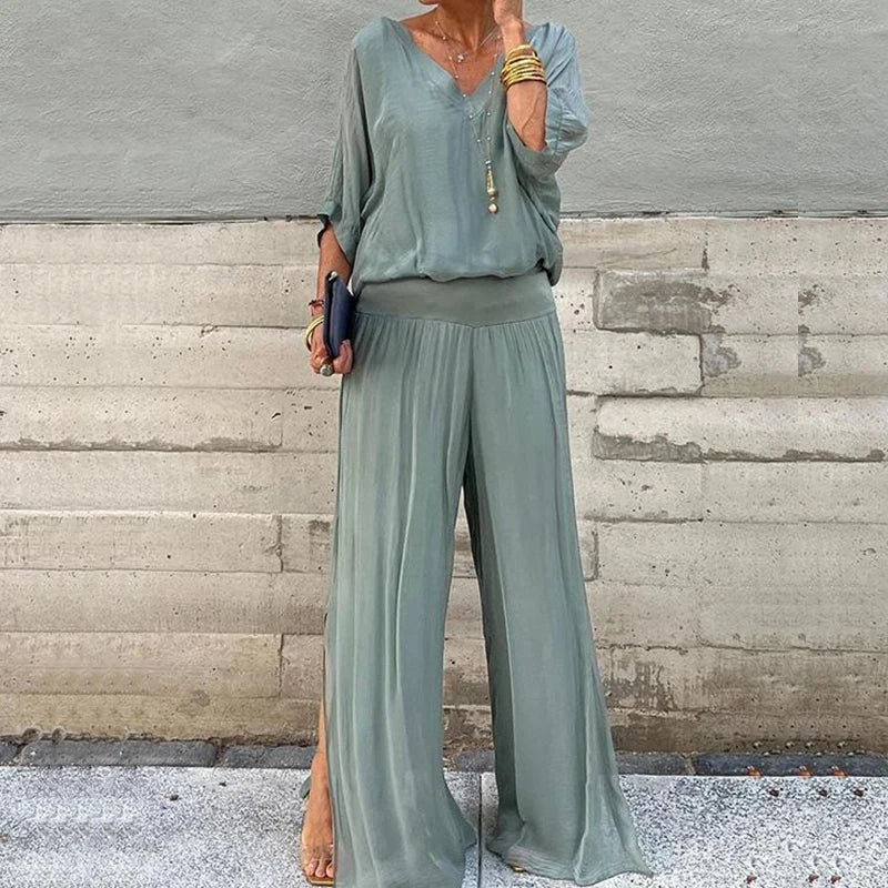 Ella | Chiffon Two-Piece Set