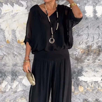Ella | Chiffon Two-Piece Set