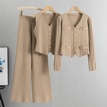 Isabella | Knitted Vest Set