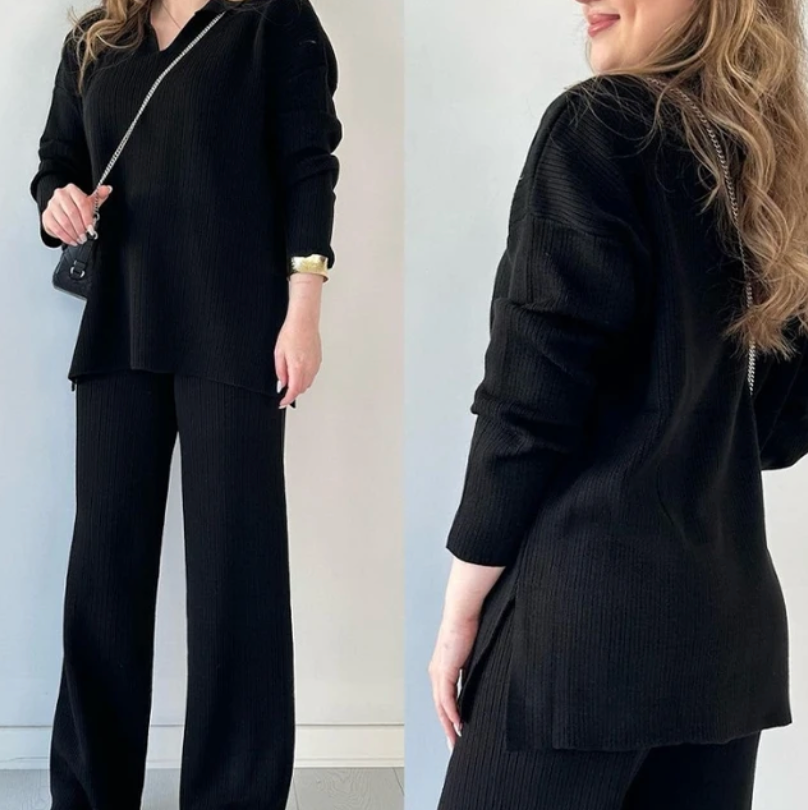Sophie | Cozy V-Neck Knit Set