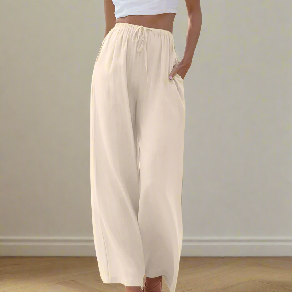 Liam | Cotton &amp; Linen Trousers