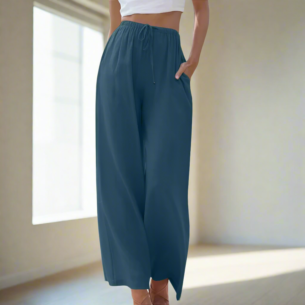 Liam | Cotton &amp; Linen Trousers