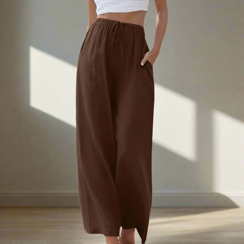 Liam | Cotton &amp; Linen Trousers
