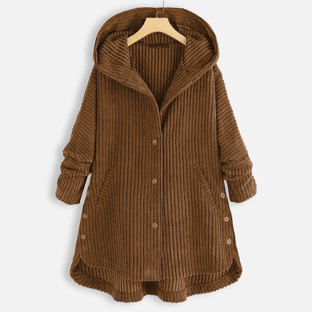 Aria | Ribbed Hooded Jacket