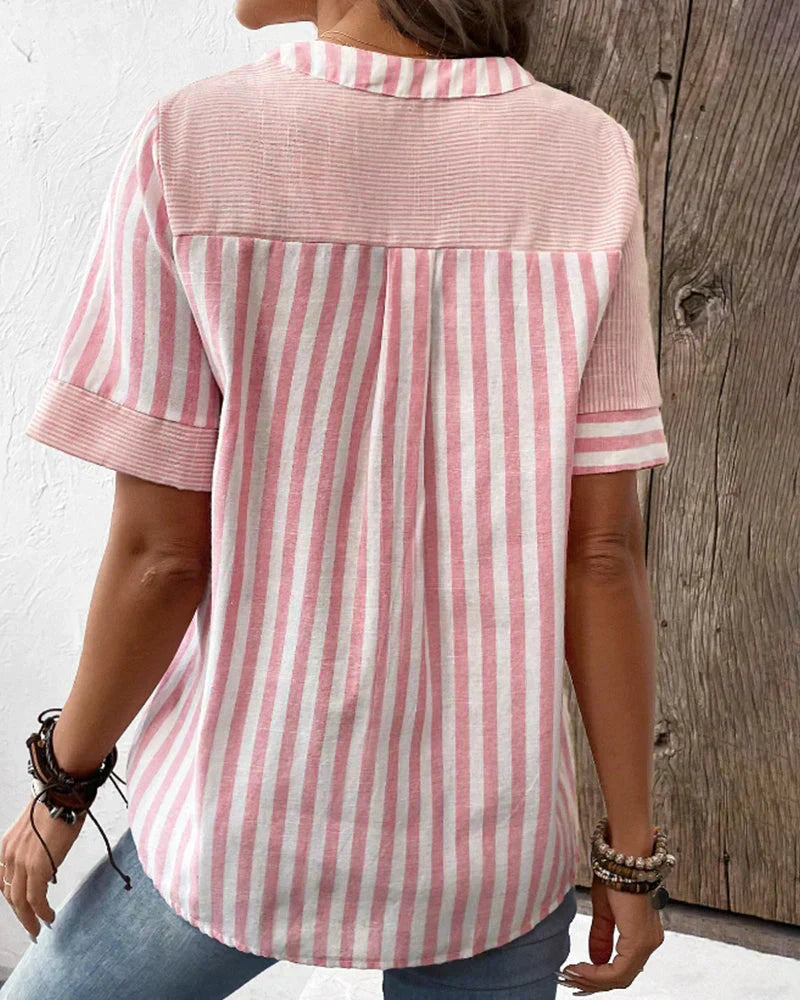 Ava | Striped Blouse