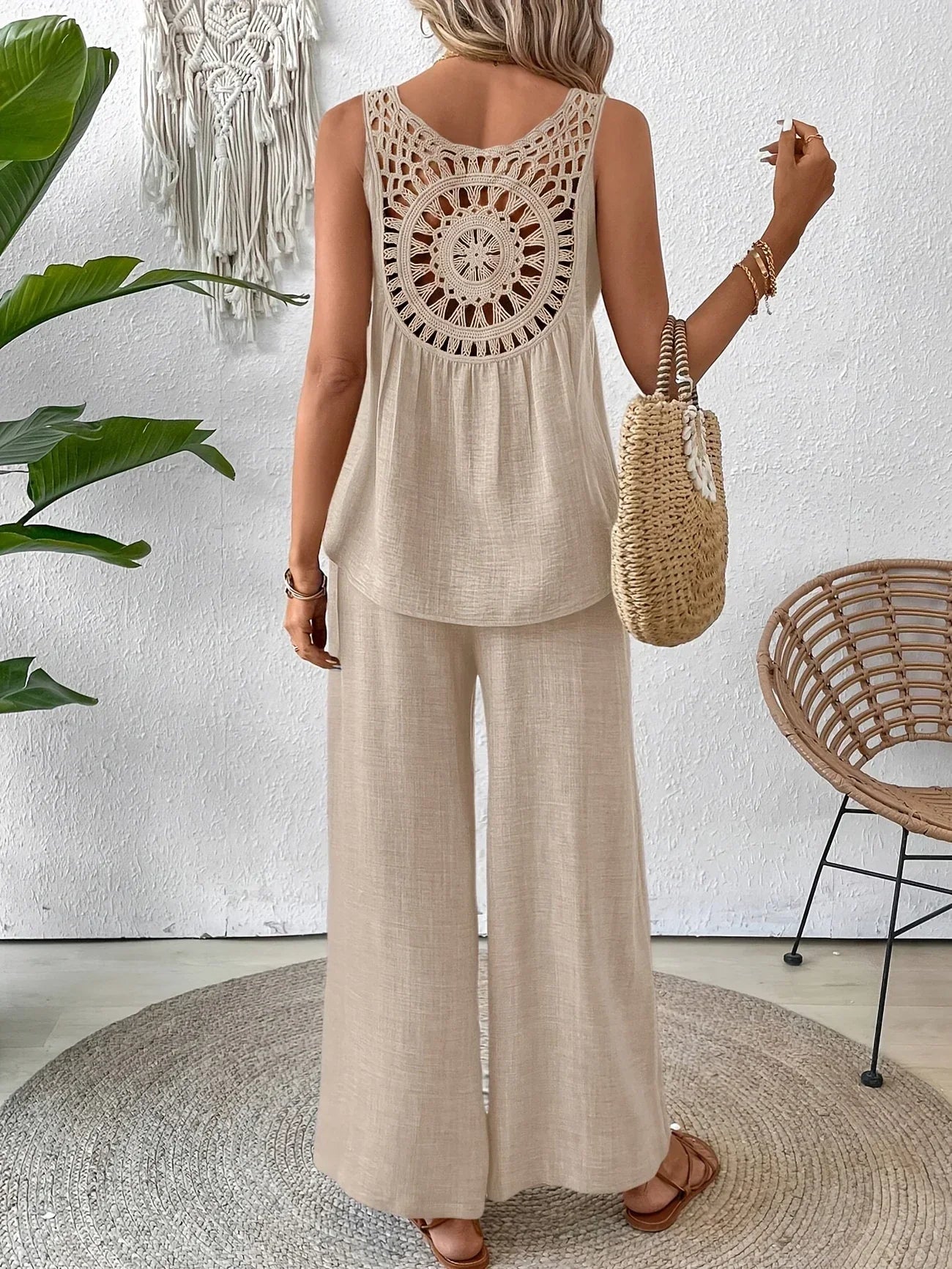 Avery | Sleeveless Tank & Pants Set