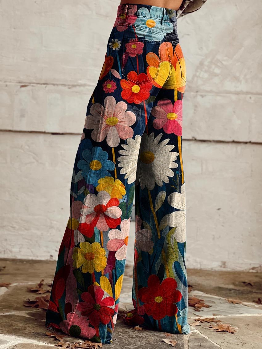 Harper | Floral Wide Leg Pants