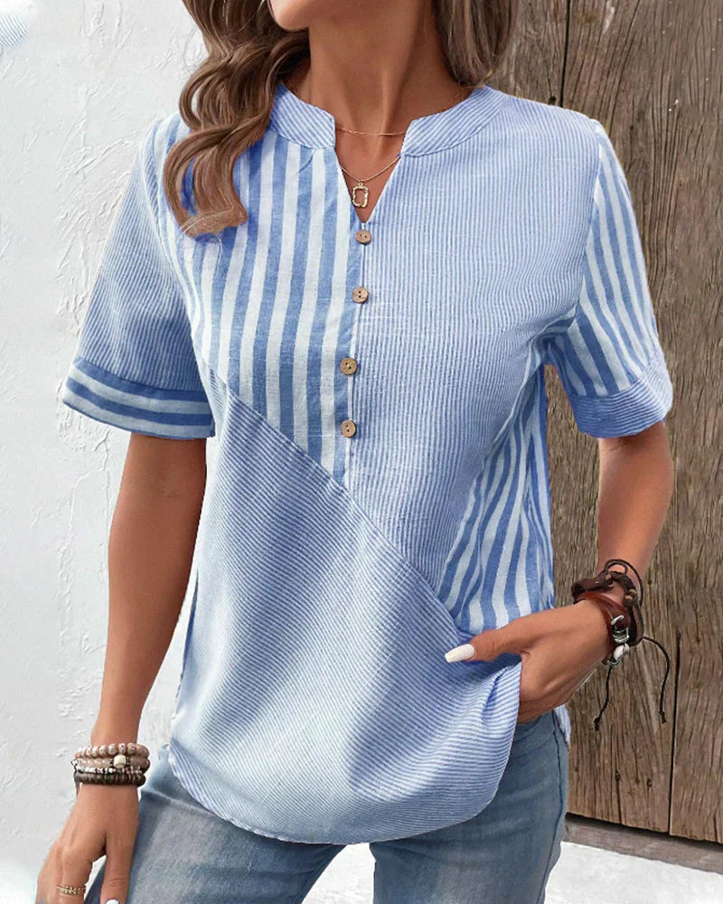 Ava | Striped Blouse