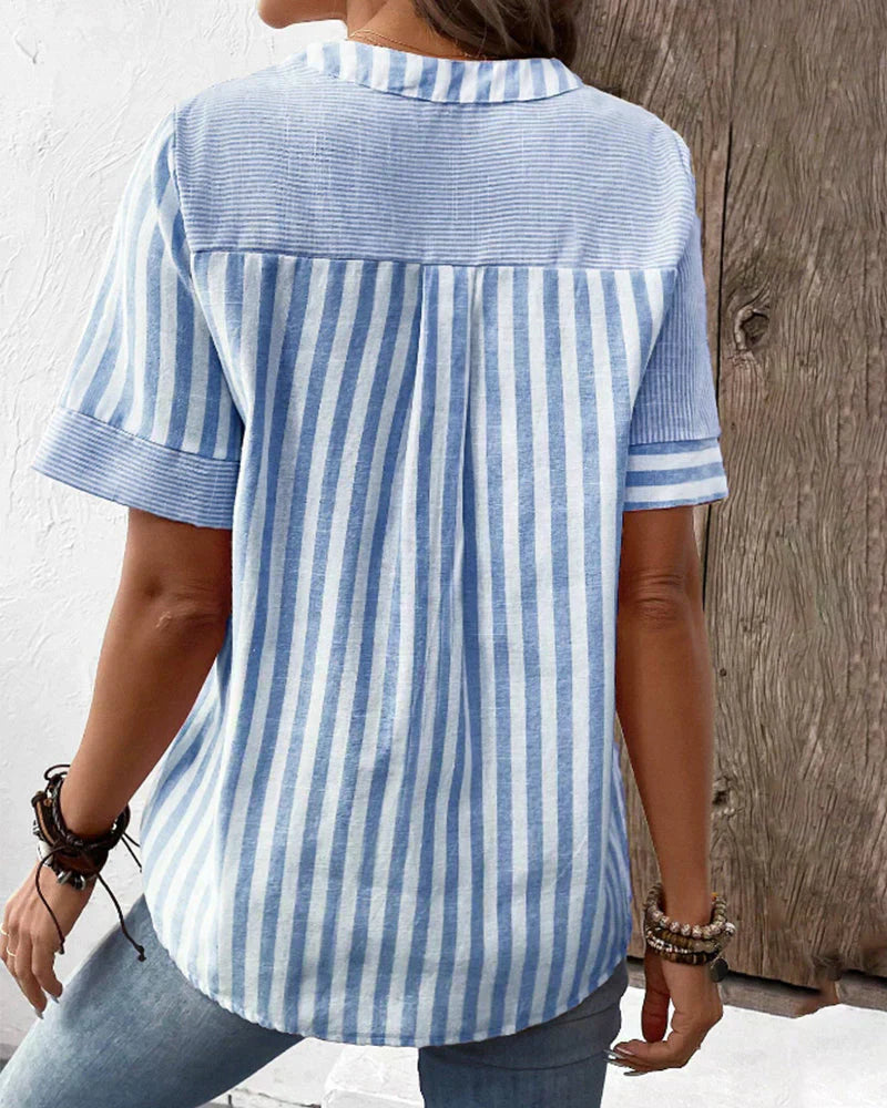 Ava | Striped Blouse