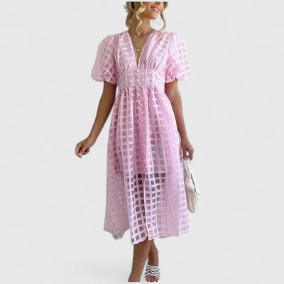 Ceren | Midi Elbise Zarif