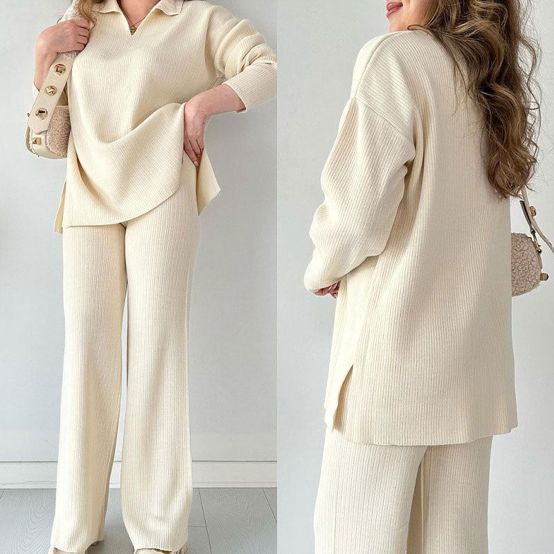 Sophie | Cozy V-Neck Knit Set