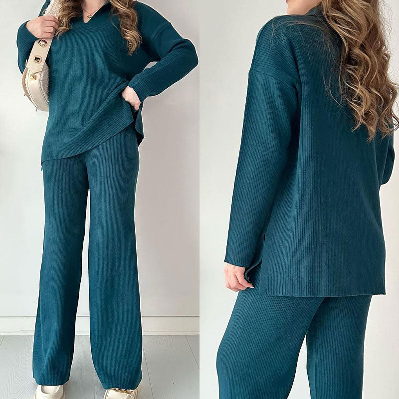 Sophie | Cozy V-Neck Knit Set