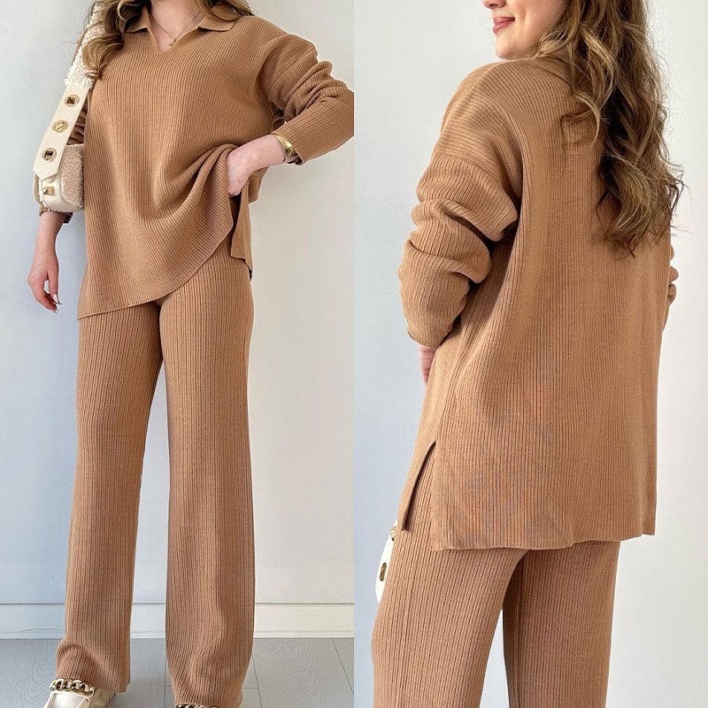 Sophie | Cozy V-Neck Knit Set