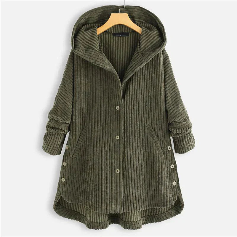 Aria | Ribbed Hooded Jacket